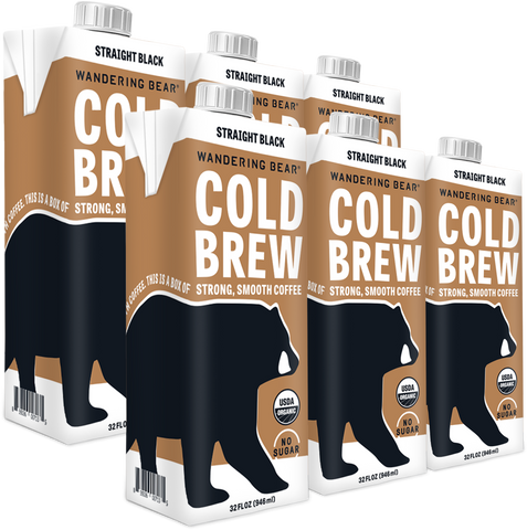 Cold Brew Coffee (32oz Cartons) - Straight Black